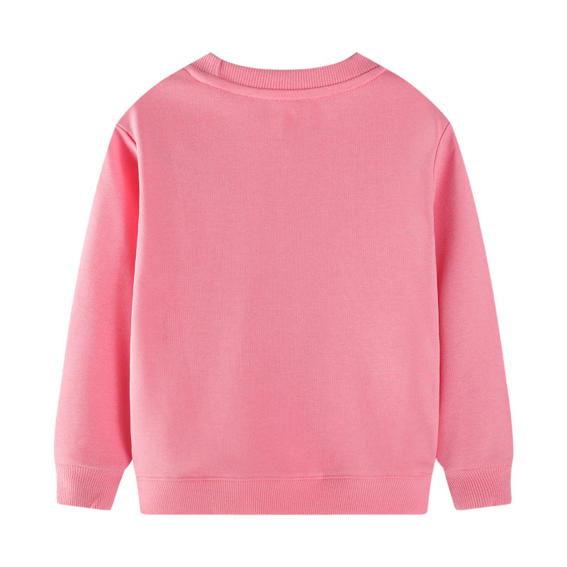 Girl's sweatshirt with colorful dinosaur and flower appliqués Mune Fashion