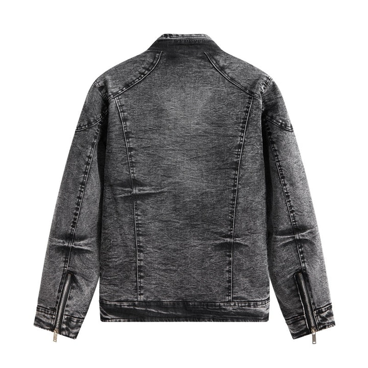 Men's denim jacket with side pockets Mune Fashion