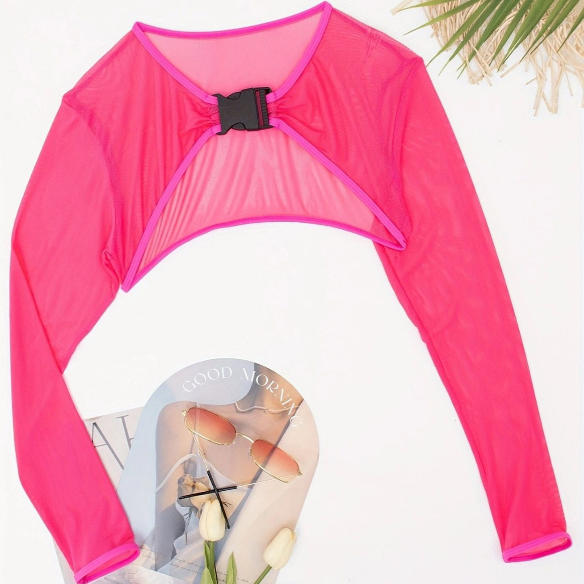 Women Long Sleeve Crop Top Poncho Mune Fashion