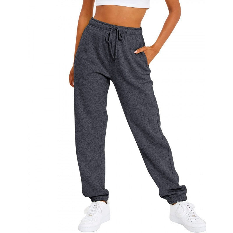 Women's casual joggers with high comfort waistband, adjustable drawstring, and deep side pockets Mune Fashion