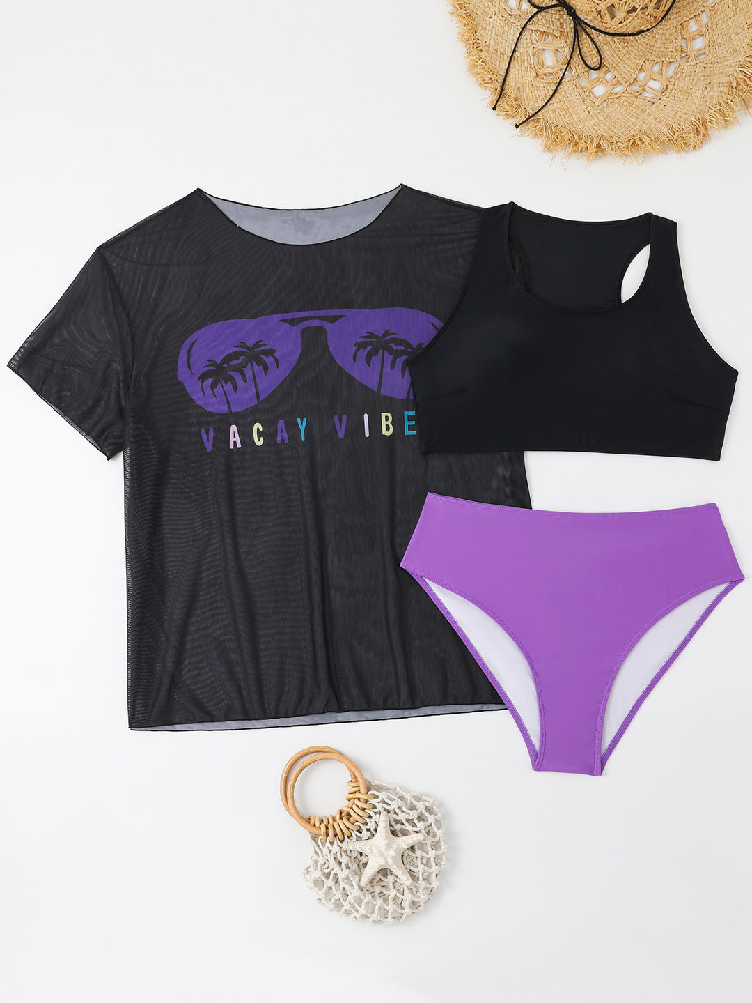 Women's Sporty Bikini Set with Light Top and Fashionable Design Mune Fashion