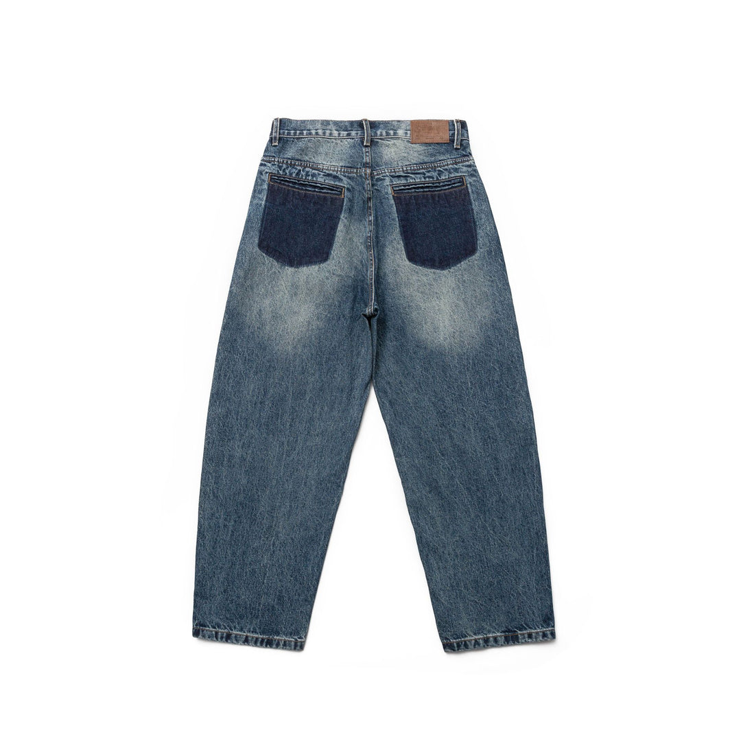 Women High-Waisted Straight Jeans in Retro Workwear Style with Straight Leg Mune Fashion