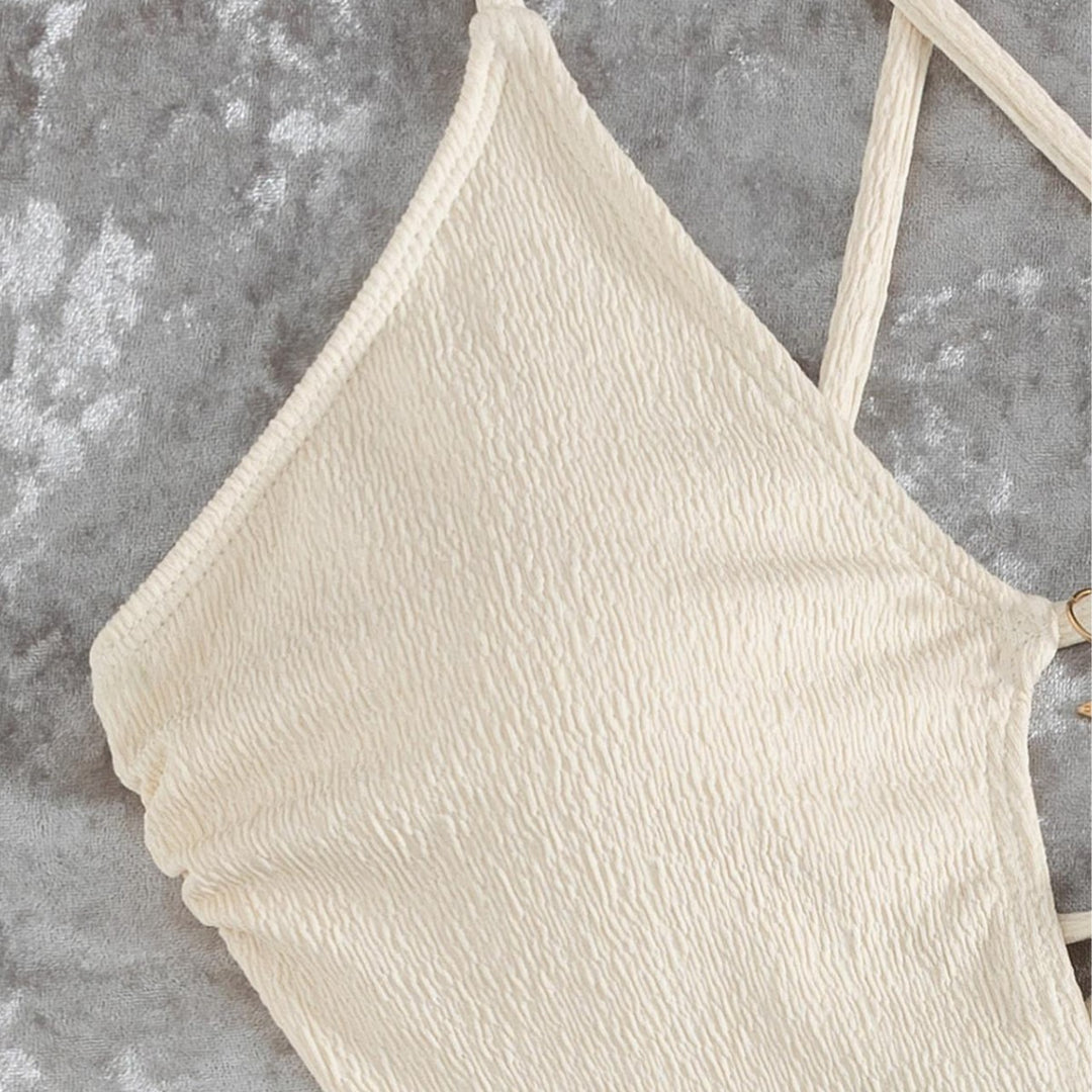 Women's Cut-Out Swimsuit with Unique Ring Detail Mune Fashion