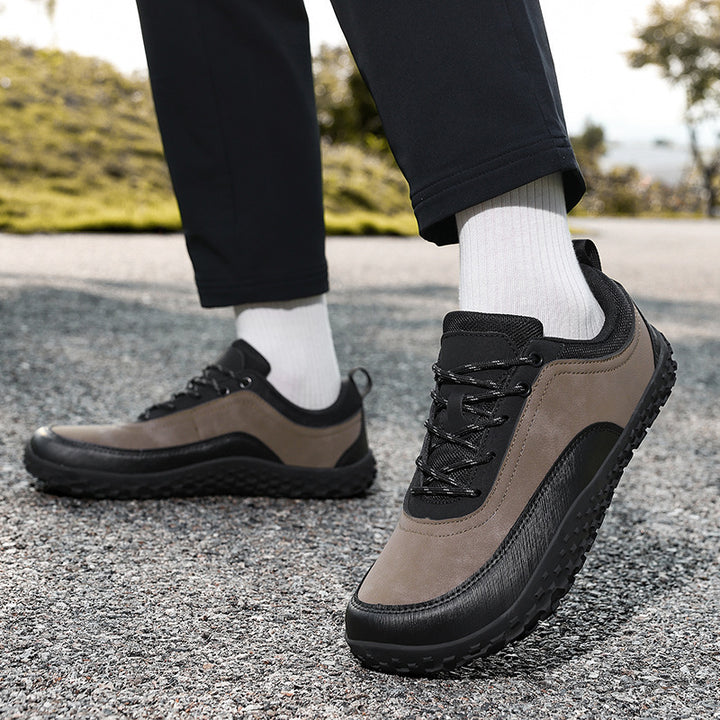 Men's robust urban trekking shoe with rubberized toe cap and grippy multi-terrain outsole Mune Fashion