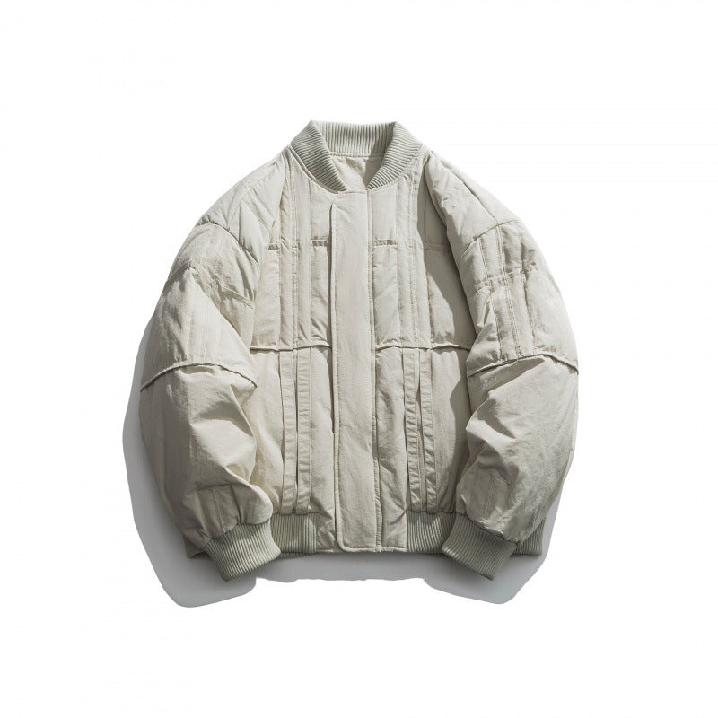 Unisex Boxy padded bomber jacket with ribbed cuffs and boxy silhouette Mune Fashion