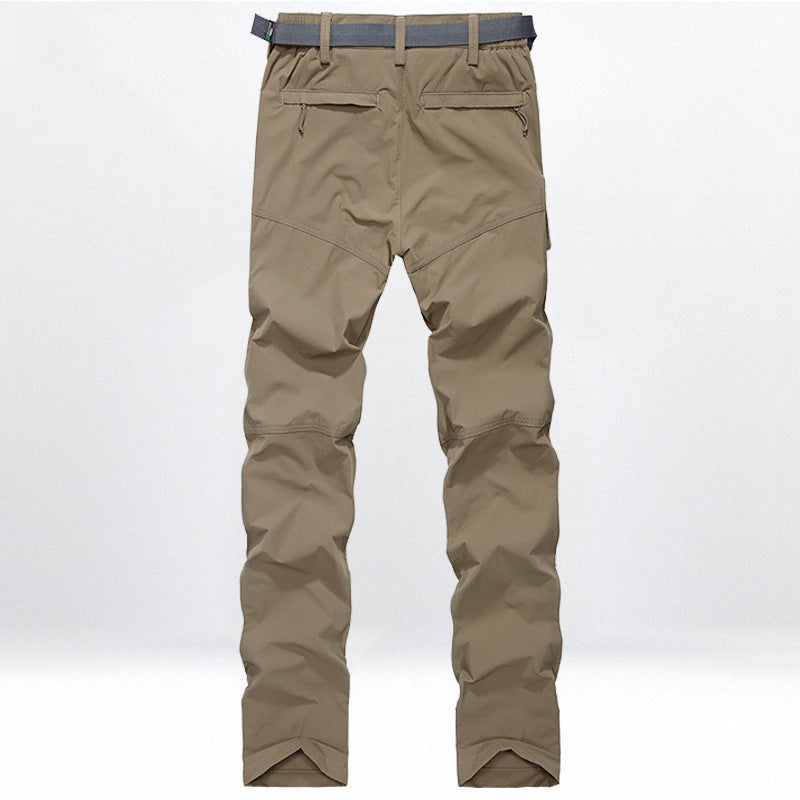 Men's Technical Trekking Cargo Pants with Pre-shaped Knees and Integrated Belt Solution Mune Fashion