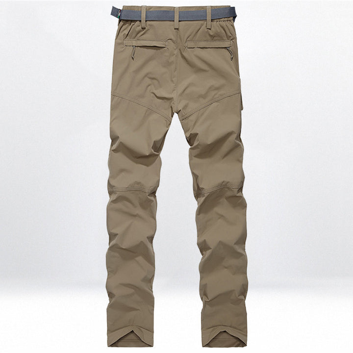 Men's Technical Trekking Cargo Pants with Pre-shaped Knees and Integrated Belt Solution Mune Fashion