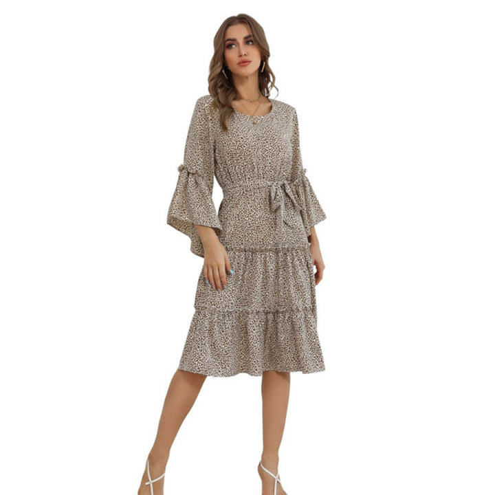 Women's Floral Maxi Dress with Ruffle Details Mune Fashion