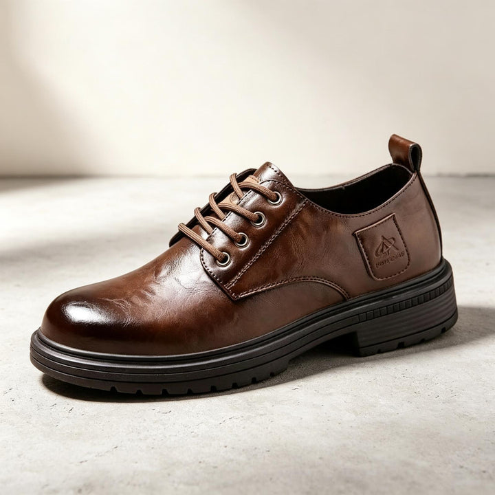 Men's High-Quality Leather Lace-Up Shoes Mune Fashion