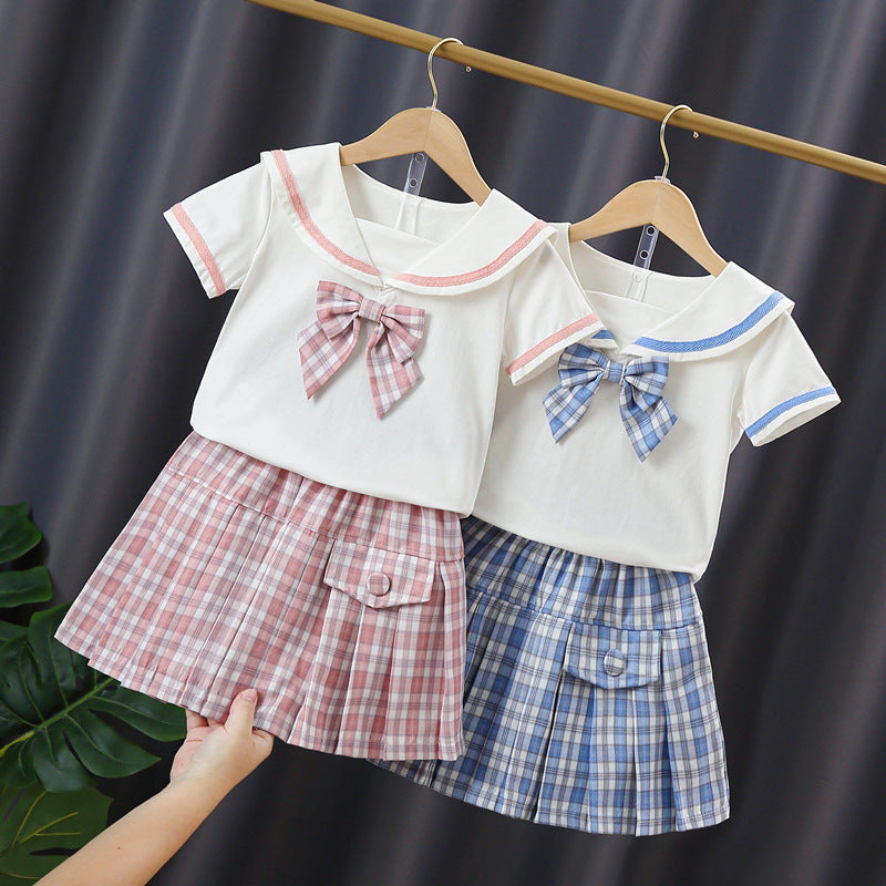 Girls sailor outfit with ruffles Mune Fashion