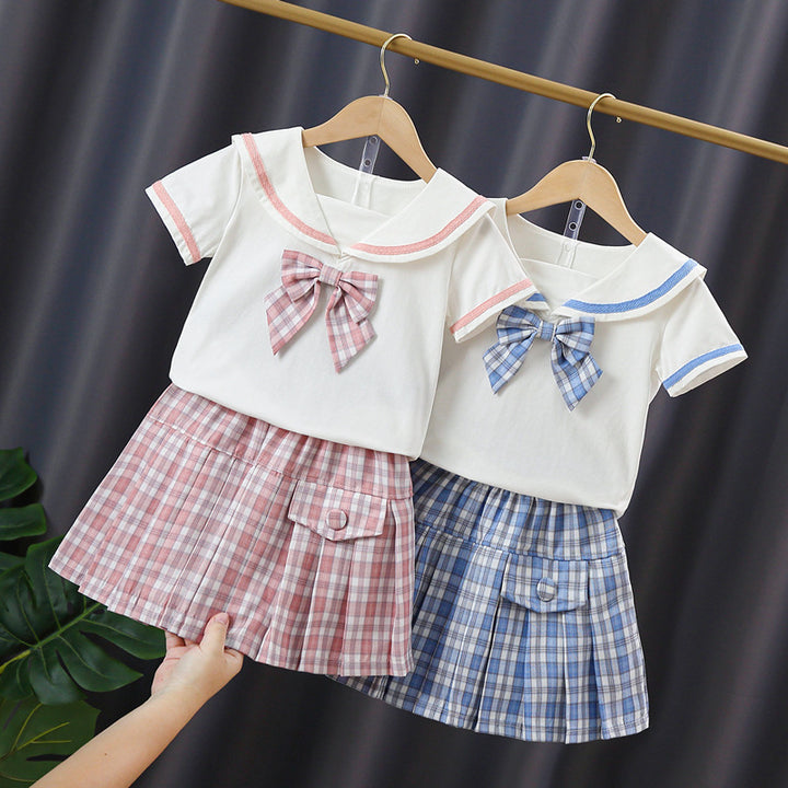 Girls sailor outfit with ruffles Mune Fashion