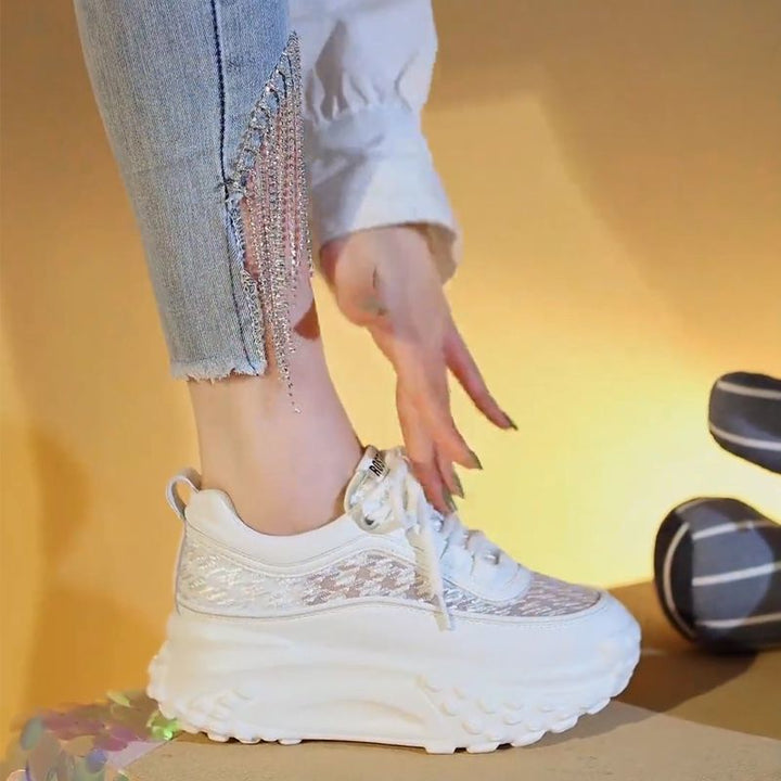 Women’s Sporty Chunky Sneakers with Futuristic Design and Breathable Upper Material Structure Mune Fashion