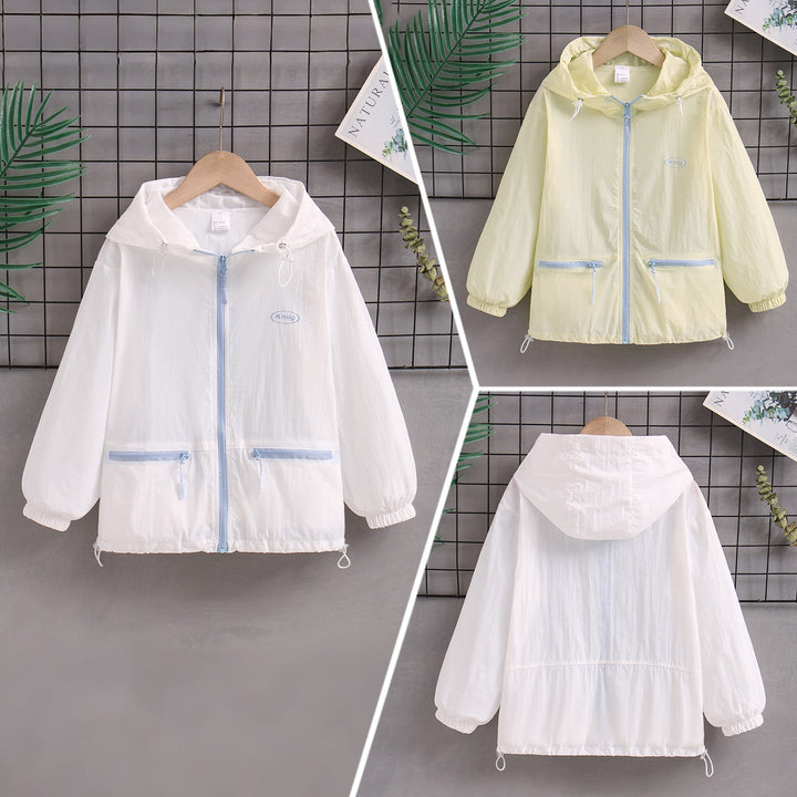 Women's nan ultra-light hooded windbreaker with zippered pockets Mune Fashion