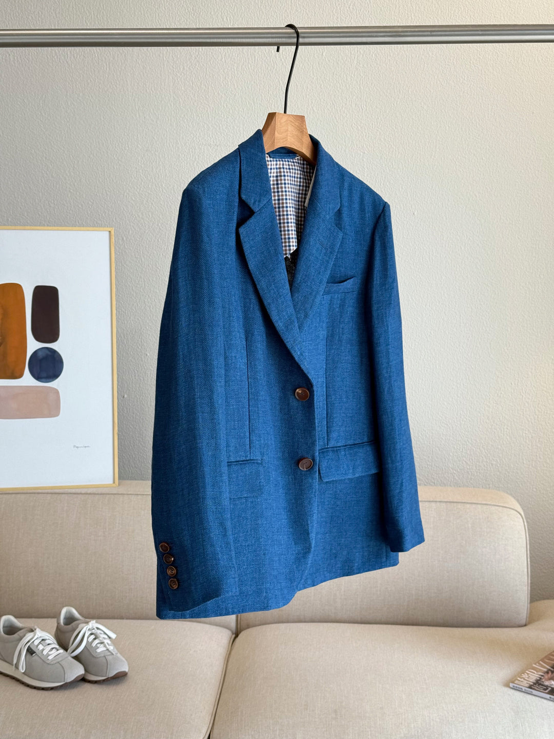 Ladies Elegant Blazer made of high-quality Linen Mune Fashion