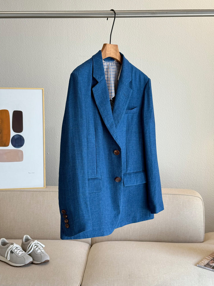 Ladies Elegant Blazer made of high-quality Linen Mune Fashion