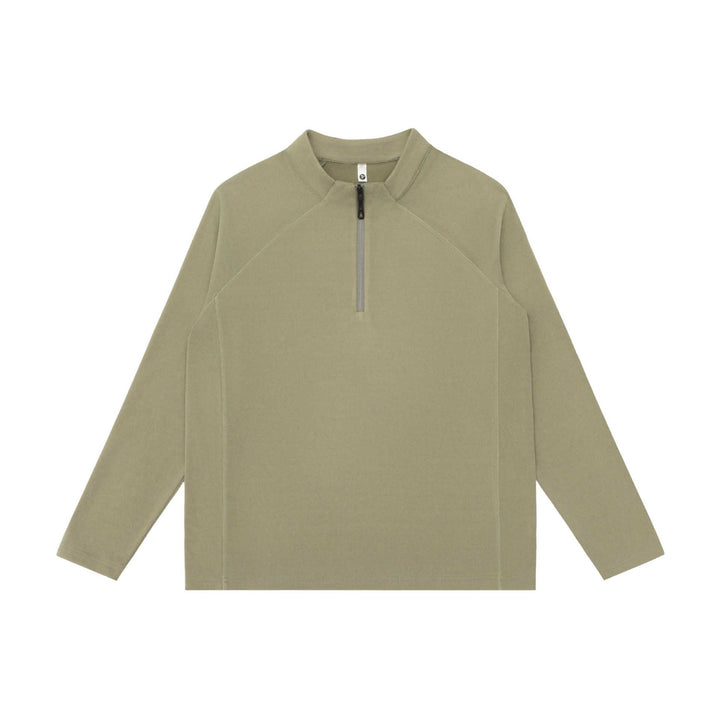 Unisex Half-zip sweatshirt with turtleneck and raglan seams Mune Fashion