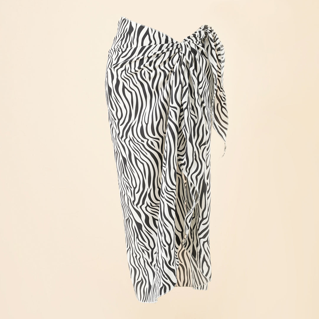 Women's maxi skirt with wrap band and light crepe quality Mune Fashion