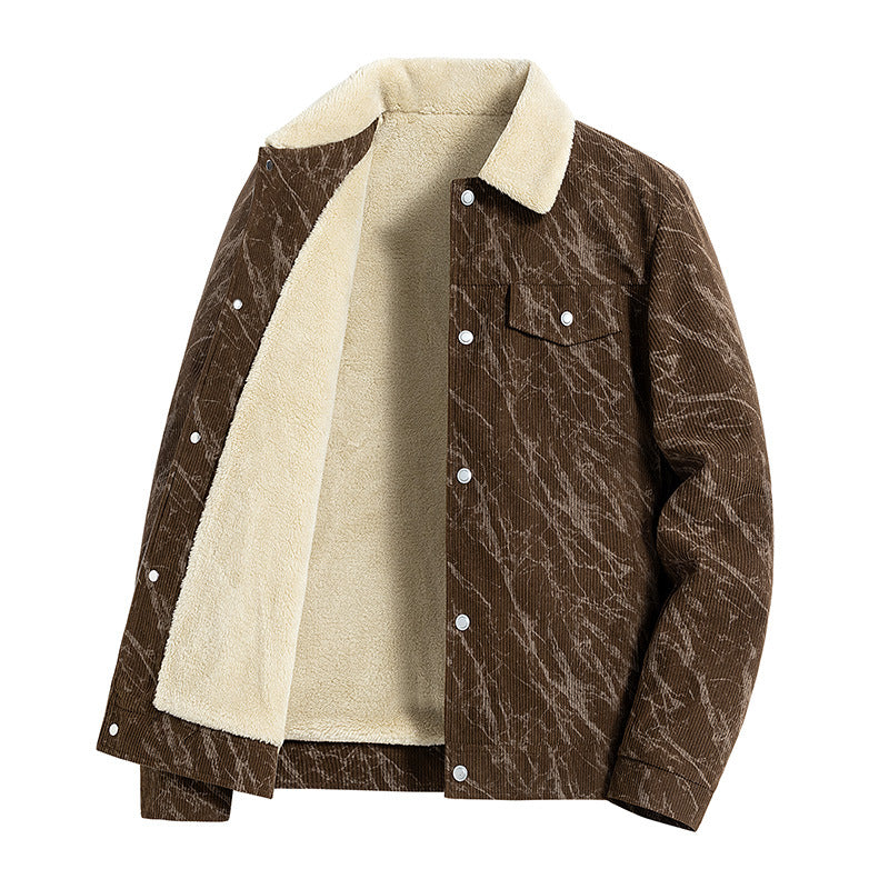 Men's Patterned Cord Jacket Mune Fashion