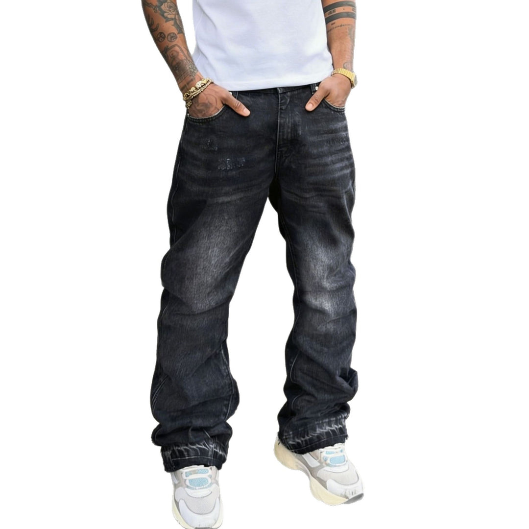 Men's Casual Denim Jeans with Destroyed Details Mune Fashion