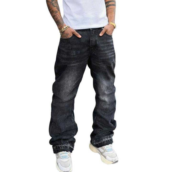 Men's Casual Denim Jeans with Destroyed Details Mune Fashion