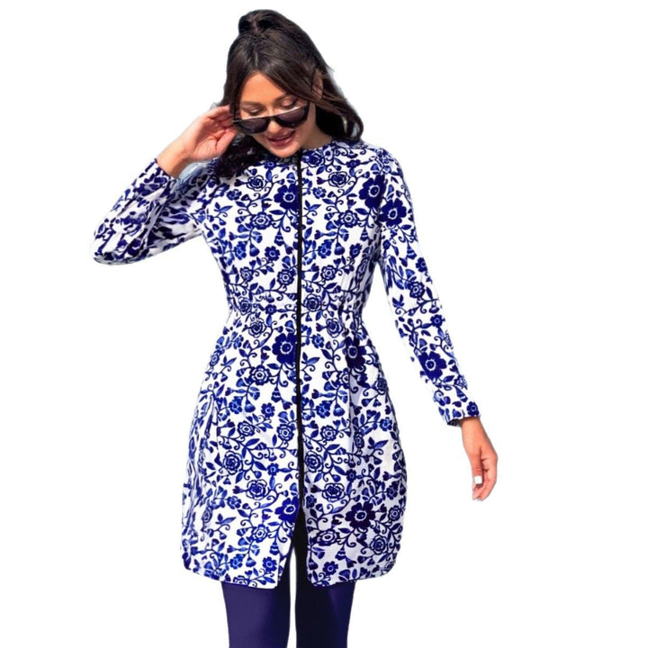 Women's stylish beach wrap with fitted underlayer Mune Fashion