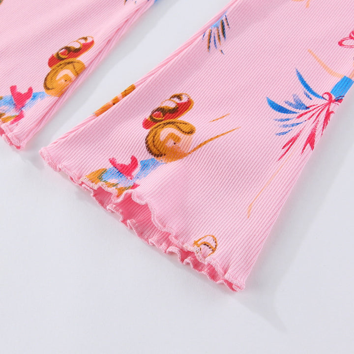 Girl Leggings with Colorful Ballerina Design Mune Fashion
