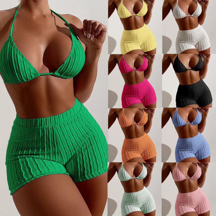 Women's bikini set with structured top and shorts combination Mune Fashion