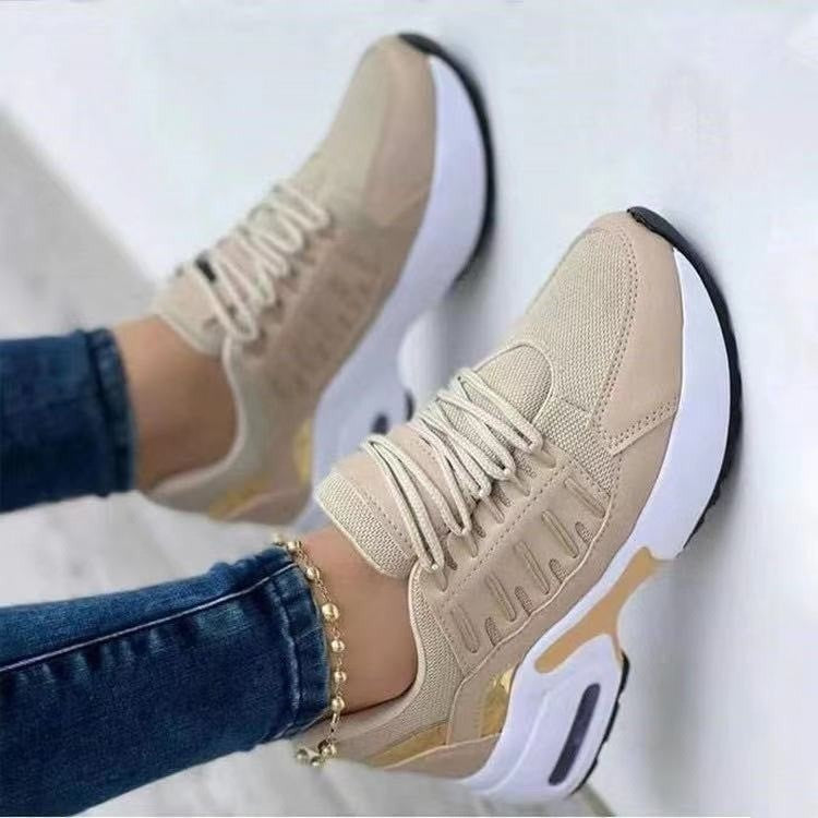 Women’s Platform Sneakers with Air Cushions and Holographic Accents Mune Fashion