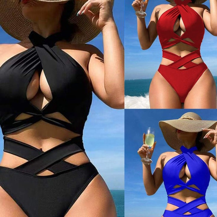 Women's High-Cut One-Piece with Sophisticated Cut-Outs Mune Fashion