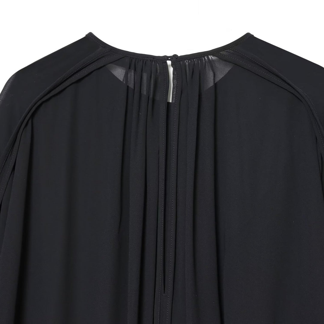 Women's asymmetrical ruffle tunic with gathers Mune Fashion