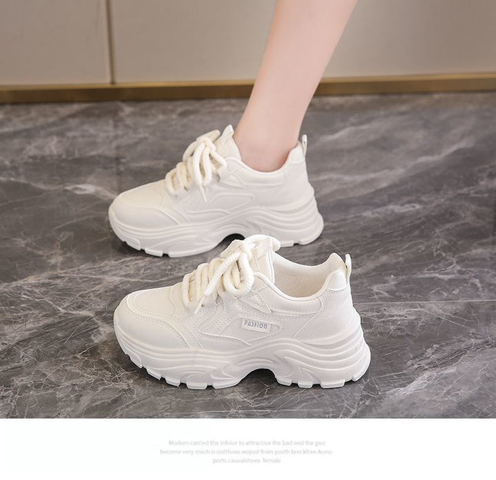 Ladies fashionable platform sneakers with breathable sole and non-slip outsole Mune Fashion