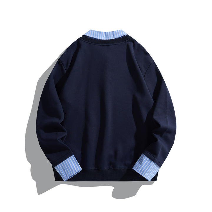 Unisex Oversize Layering Sweater with integrated shirt collar Mune Fashion