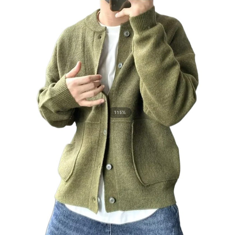 Women's Comfortable Cardigan with Button Placket and Pockets Mune Fashion