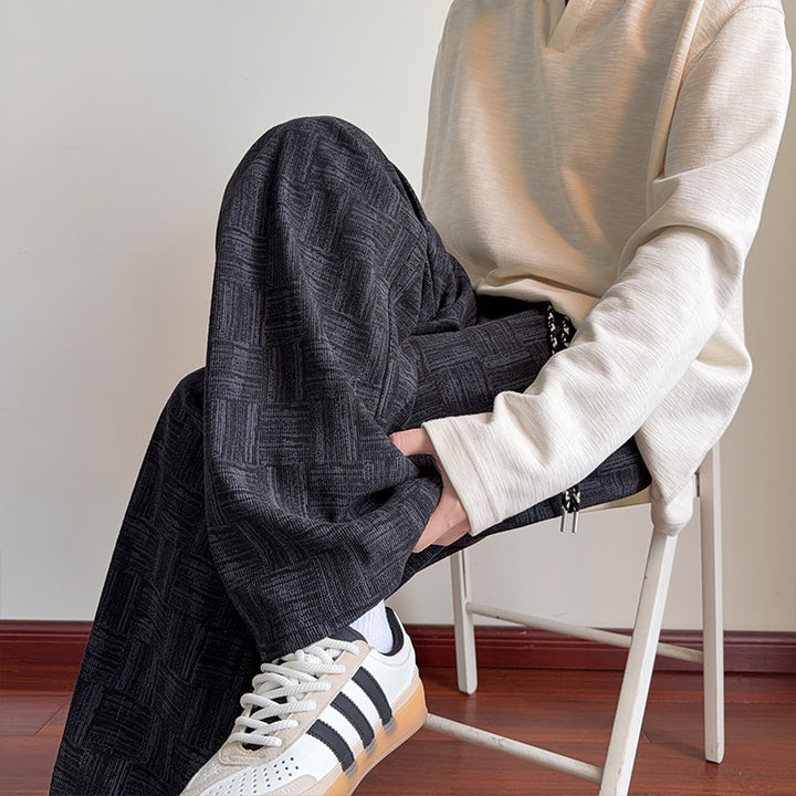 Men's Modern Casual Pants with Graphic Pattern Mune Fashion