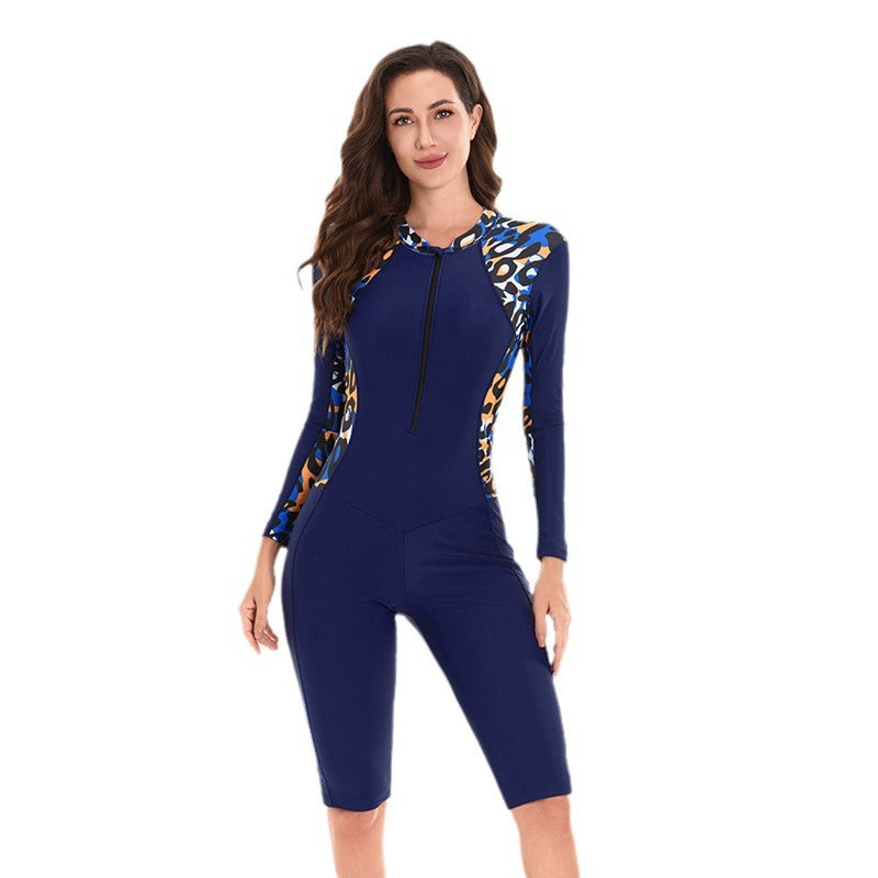 Women's Sporty Long Sleeve Swimsuit Mune Fashion