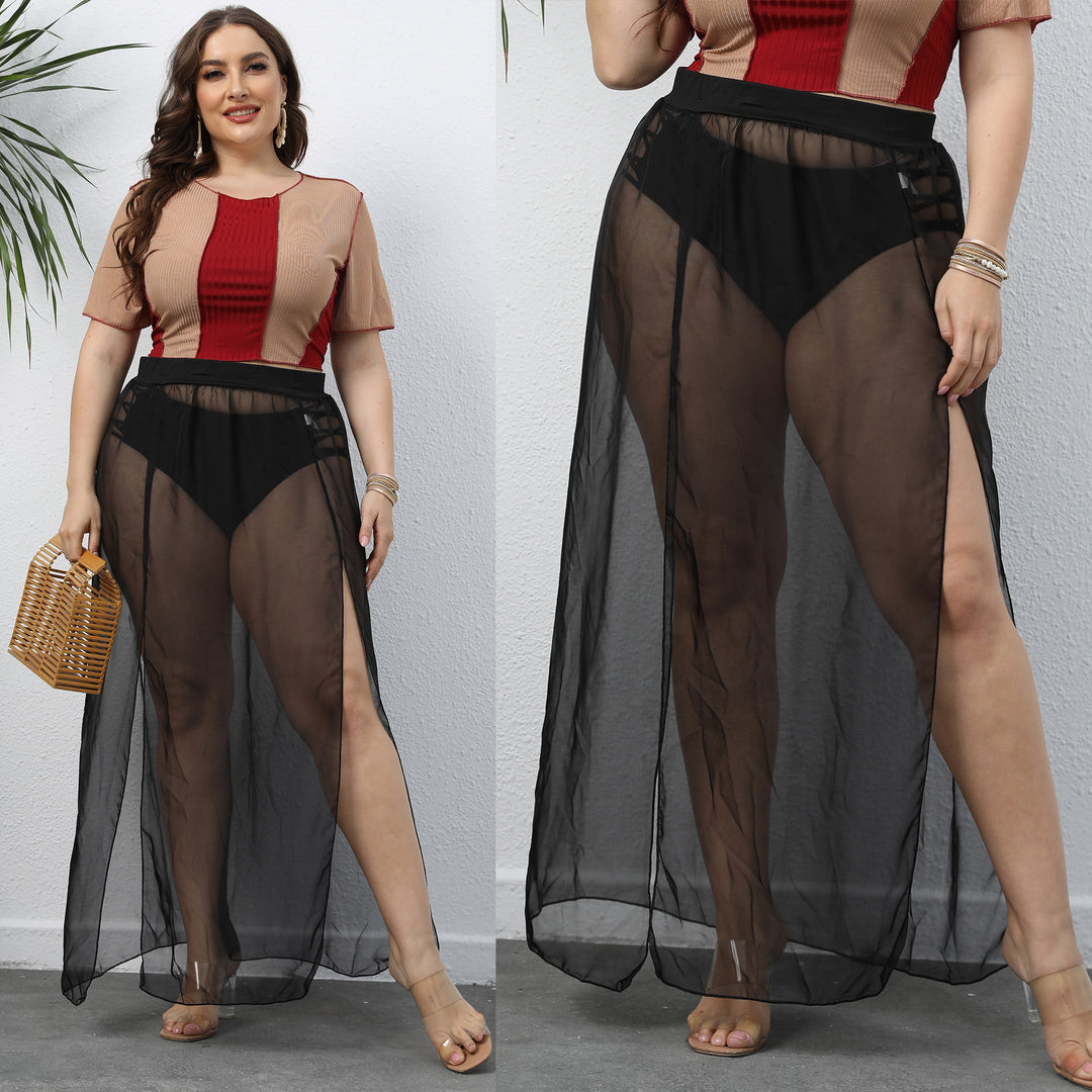 Women's transparent maxi skirt Mune Fashion