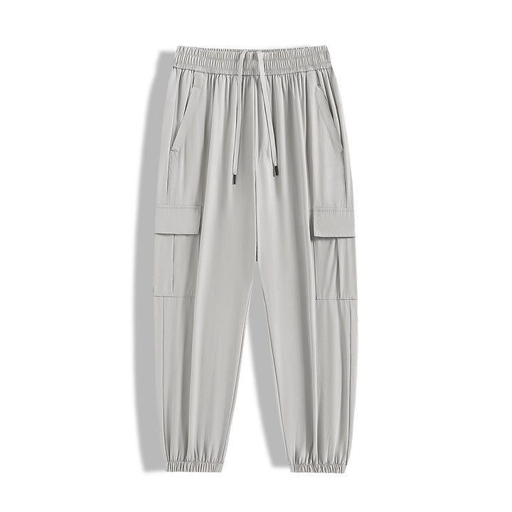 Men's Stylish Cargo Pants with Elastic Waistband and Side Pockets Mune Fashion