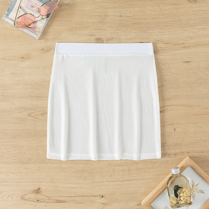 Ladies mini swim skirt made of airy mesh texture Mune Fashion