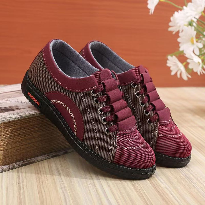 Ladies fashionable casual sneakers with elastic laces Mune Fashion