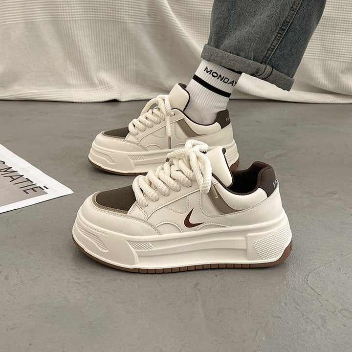 Women's fashionable sneakers with high platform and breathable upper material from Mune Fashion