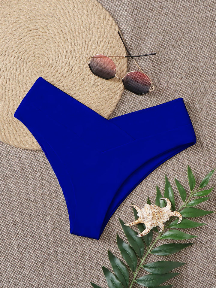 Women's High-Cut Bikini Bottom with Fashionable Design Mune Fashion