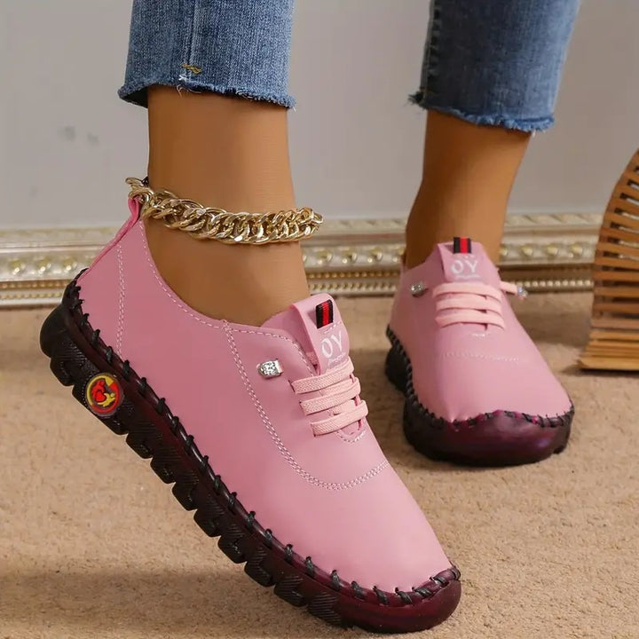 Ladies nan flexible foldable leisure sneakers with shock-absorbing profile sole Mune Fashion