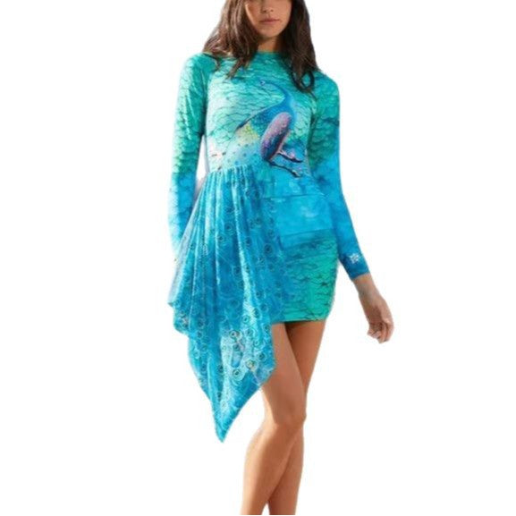 Women's Elegant Beach Dress with Asymmetric Design Mune Fashion