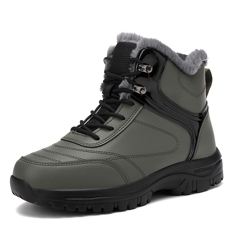 Women Padded Winter Trekking Ankle Boot with Faux Fur Lining and Non-Slip Profile Sole Mune Fashion
