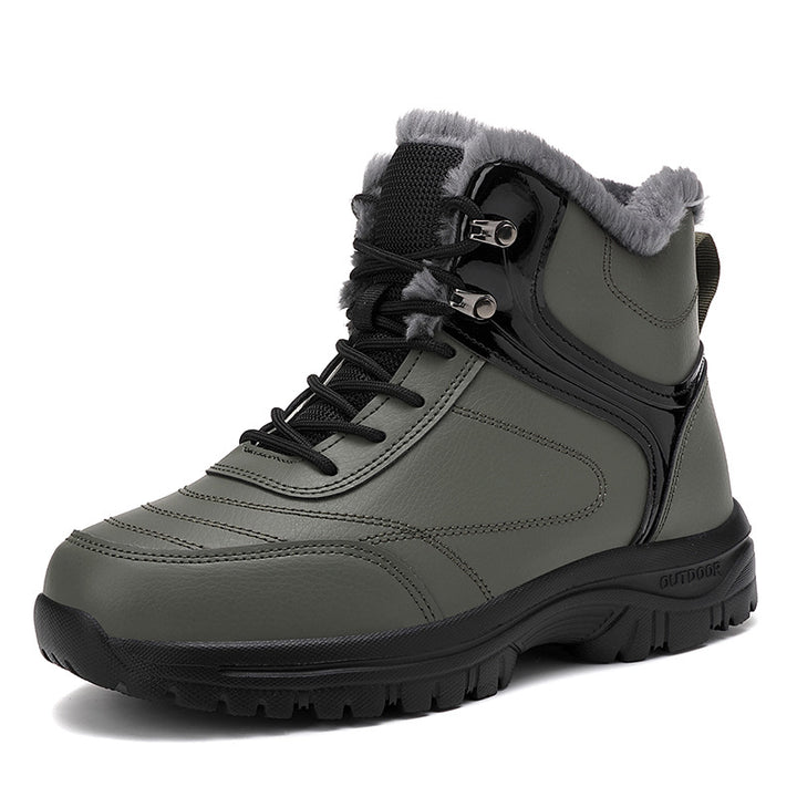 Women Padded Winter Trekking Ankle Boot with Faux Fur Lining and Non-Slip Profile Sole Mune Fashion