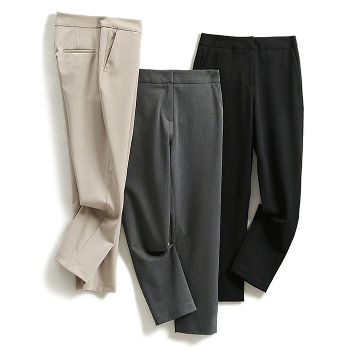 Women Elegant and Casual Fabric Trousers Drune