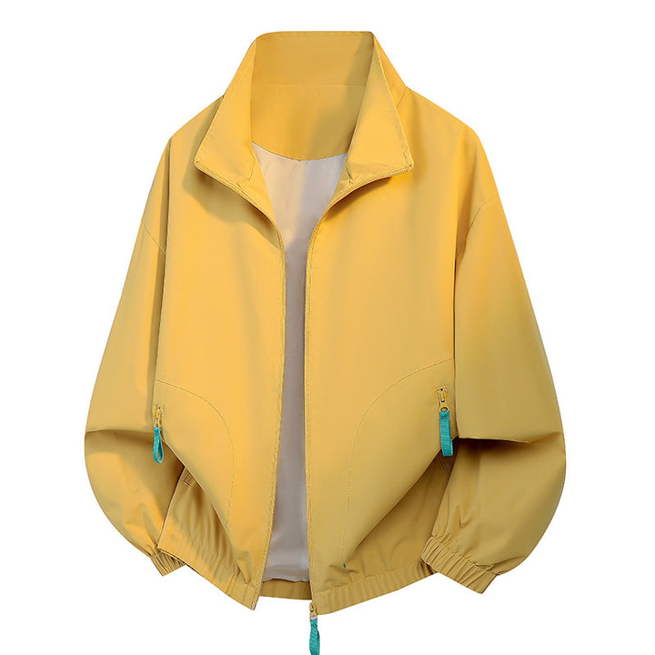 Men's urban zip blouson with stand-up collar, contrasting zipper pulls, and elastic hem Mune Fashion