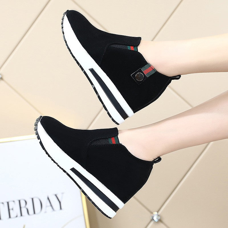 Women's Nan Slip-On Wedge Ankle Boot with Hidden Platform and Non-Slip Profile Sole Mune Fashion