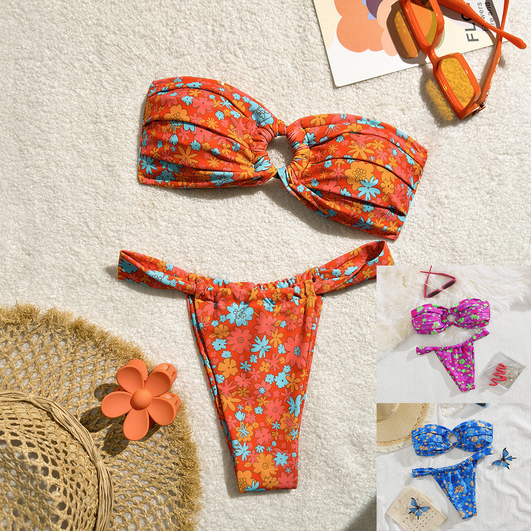 Women's bandeau bikini with stylish knot design Mune Fashion