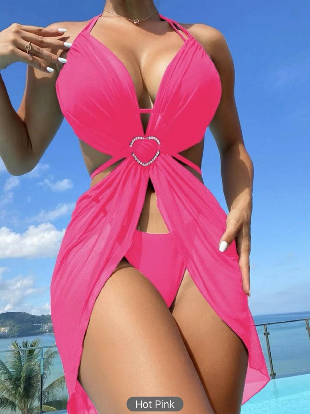 Women's jumpsuit with gathers and heart detail Mune Fashion